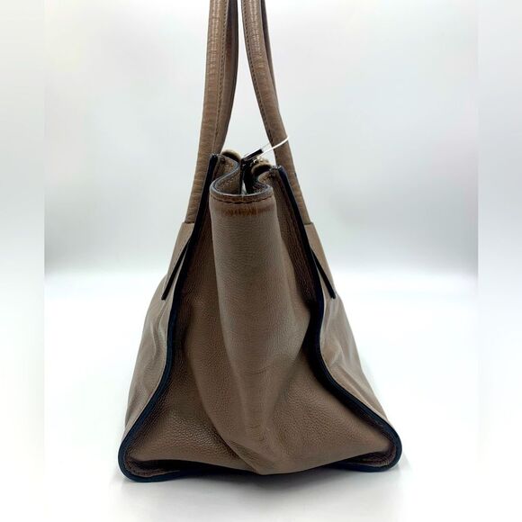 Auth PRADA Glacé Calf Pomice Twin Pocket Tote Bag Very Good Preloved Satchel - Picture 14 of 16